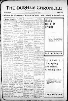 Durham Chronicle (1867), 21 Mar 1912