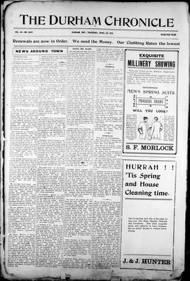 Durham Chronicle (1867), 25 Apr 1912