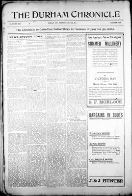 Durham Chronicle (1867), 23 May 1912