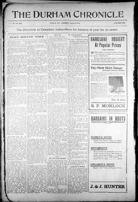 Durham Chronicle (1867), 8 Aug 1912