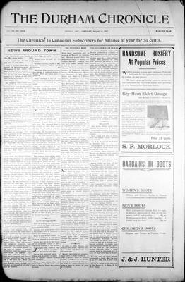 Durham Chronicle (1867), 15 Aug 1912