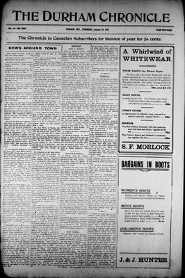 Durham Chronicle (1867), 22 Aug 1912