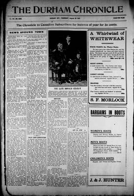 Durham Chronicle (1867), 29 Aug 1912