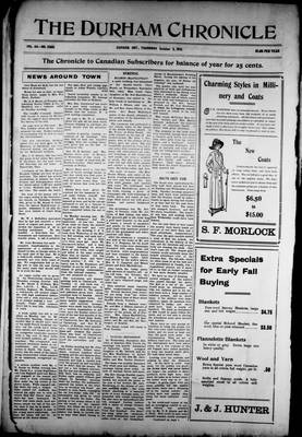 Durham Chronicle (1867), 3 Oct 1912