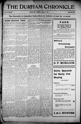 Durham Chronicle (1867), 31 Oct 1912