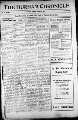 Durham Chronicle (1867), 19 Dec 1912