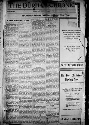 Durham Chronicle (1867), 2 Jan 1913