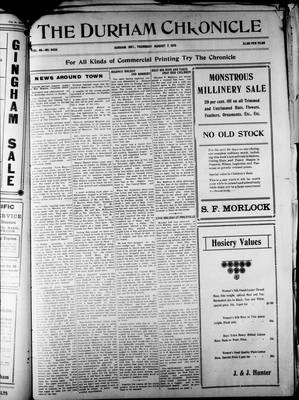 Durham Chronicle (1867), 7 Aug 1913