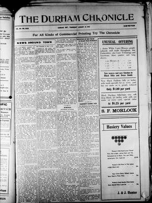 Durham Chronicle (1867), 21 Aug 1913