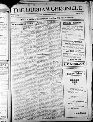 Durham Chronicle (1867), 28 Aug 1913