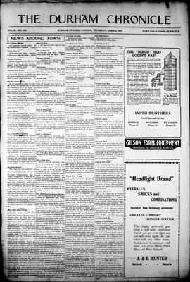 Durham Chronicle (1867), 6 Apr 1922