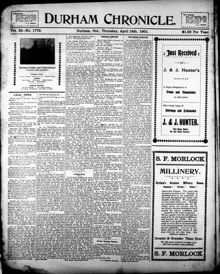 Durham Chronicle (1867), 18 Apr 1901