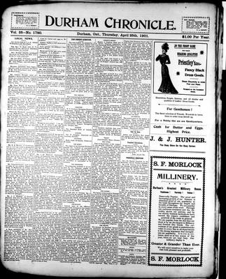 Durham Chronicle (1867), 25 Apr 1901