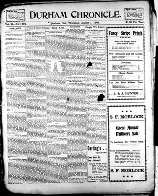 Durham Chronicle (1867), 1 Aug 1901