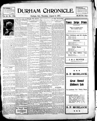 Durham Chronicle (1867), 8 Aug 1901