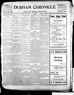 Durham Chronicle (1867), 22 Aug 1901