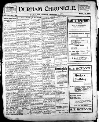 Durham Chronicle (1867), 5 Sep 1901