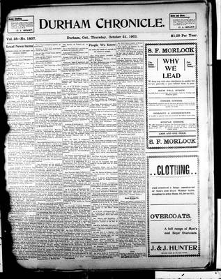 Durham Chronicle (1867), 31 Oct 1901