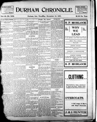 Durham Chronicle (1867), 14 Nov 1901