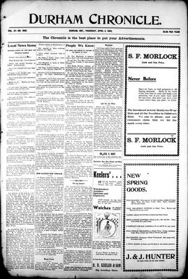 Durham Chronicle (1867), 2 Apr 1903