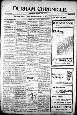 Durham Chronicle (1867), 30 Apr 1903