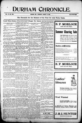 Durham Chronicle (1867), 13 Aug 1903