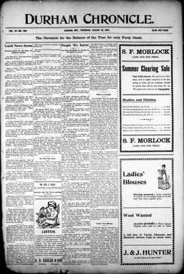 Durham Chronicle (1867), 20 Aug 1903