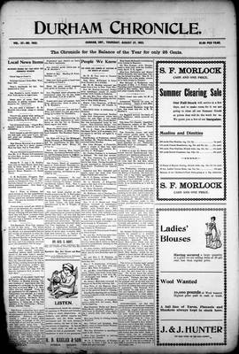 Durham Chronicle (1867), 27 Aug 1903