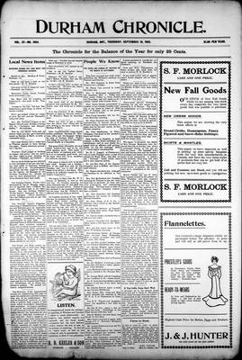 Durham Chronicle (1867), 10 Sep 1903