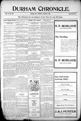 Durham Chronicle (1867), 8 Oct 1903