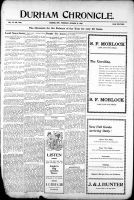 Durham Chronicle (1867), 15 Oct 1903