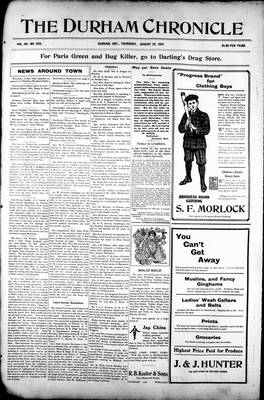 Durham Chronicle (1867), 22 Aug 1907