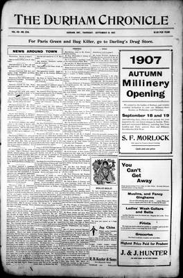 Durham Chronicle (1867), 19 Sep 1907