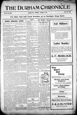 Durham Chronicle (1867), 3 Oct 1907