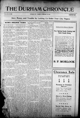 Durham Chronicle (1867), 12 Feb 1914