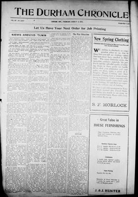 Durham Chronicle (1867), 13 Aug 1914