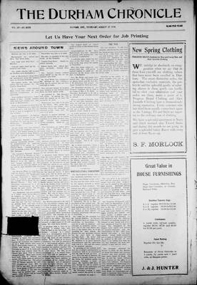 Durham Chronicle (1867), 27 Aug 1914