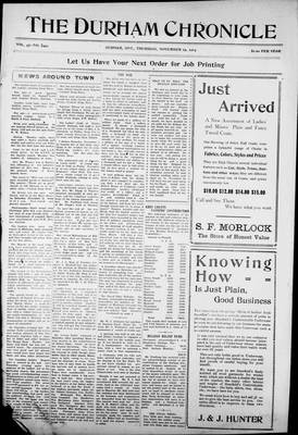 Durham Chronicle (1867), 19 Nov 1914