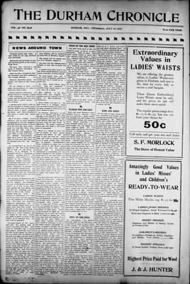 Durham Chronicle (1867), 22 Jul 1915