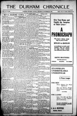 Durham Chronicle (1867), 30 Nov 1922