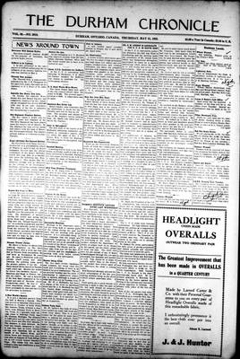 Durham Chronicle (1867), 31 May 1923