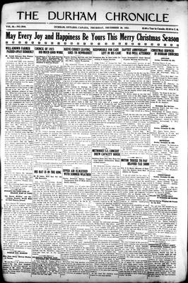 Durham Chronicle (1867), 20 Dec 1923