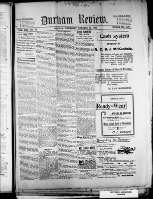 Durham Review (1897), 26 Oct 1899