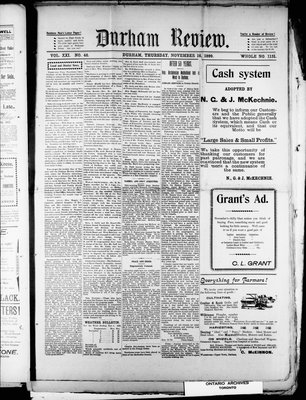 Durham Review (1897), 16 Nov 1899