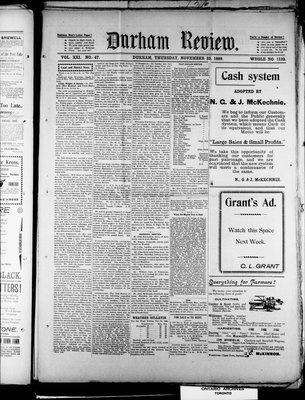 Durham Review (1897), 23 Nov 1899