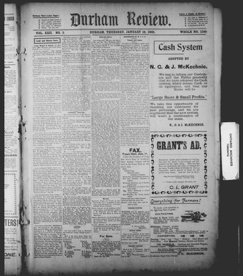 Durham Review (1897), 18 Jan 1900