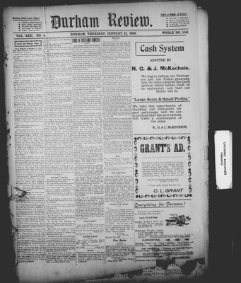 Durham Review (1897), 25 Jan 1900