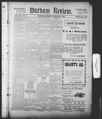 Durham Review (1897), 1 Feb 1900