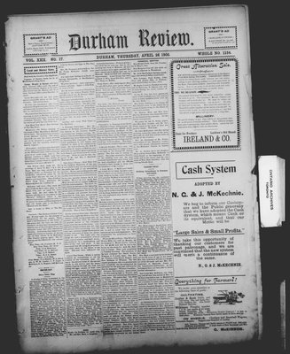 Durham Review (1897), 26 Apr 1900