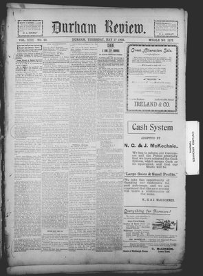 Durham Review (1897), 17 May 1900